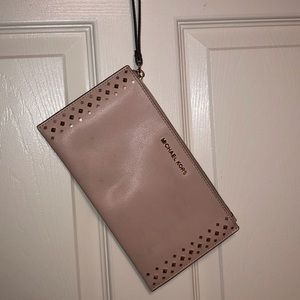 Pink Michael Kors Wristlet